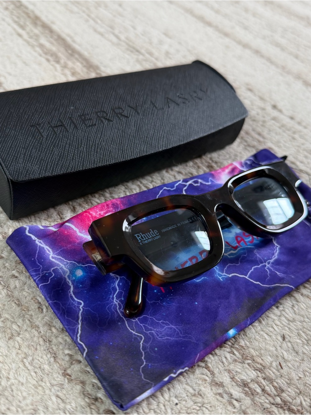 THIERRY LASRY Chunky Tortoise Square Sunglasses - Brown/Black